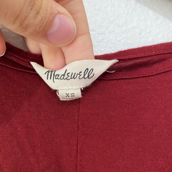 Madewell Overture Swing Tank Maroon SZ XS - Picture 5 of 5